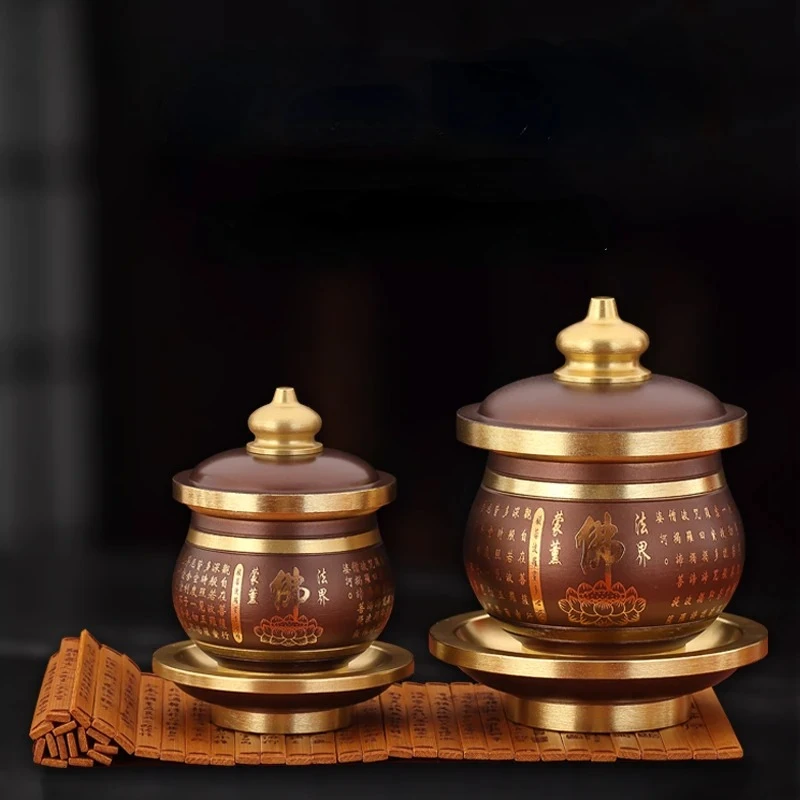 Alloy Lotus Holy Water Cup Living room Buddhist supplies Offering a water supply cup for household Buddha platforms