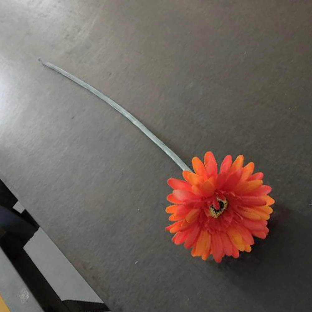 

Artificial Fake Flowers Realistic Faux Daisies Daisy Floral Picks Silk Gerbera Bouquet Home Office Wedding Gifts