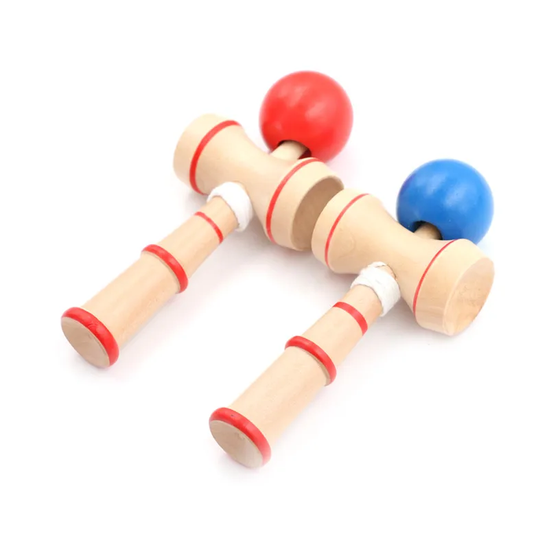 Kid Kendama Ball Japanese Traditional Wood Game Balance Skill Educational Toy