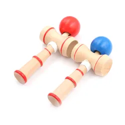 Kid Kendama Ball Japanese Traditional Wood Game Balance Skill Educational Toy