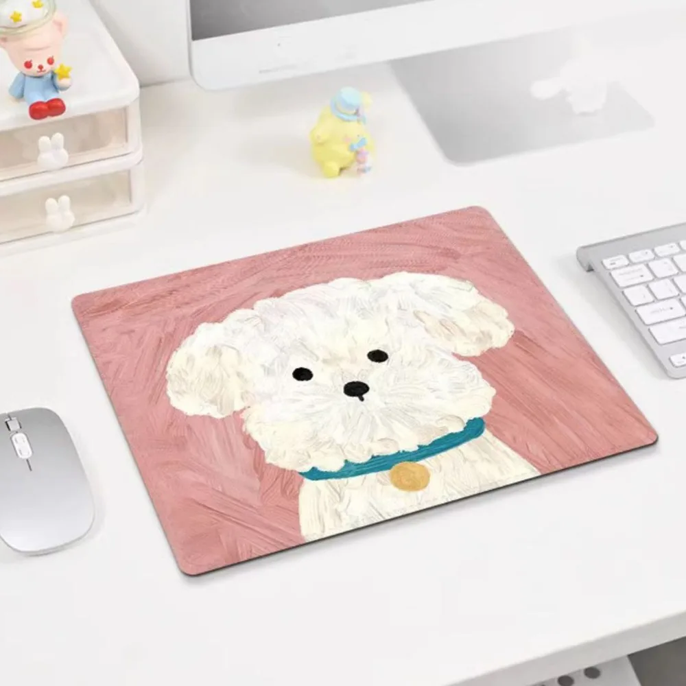 Table Mat Keyboard Mats Cartoon Mouse Pad Desk Mat Cartoon Dog Mouse Mat Anti-Slip Cute Keyboard Mat Typewriting Tools