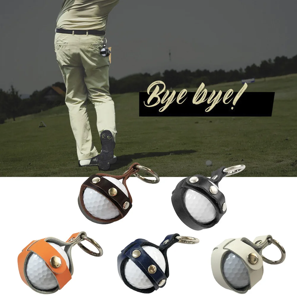 Saco De Bola De Golfe De Couro Genuíno, coldre Rangefinder, instrumento coldre, Diastimeter Proteger Bolsa, Esvaziada Bola De Golfe Cinto Saco