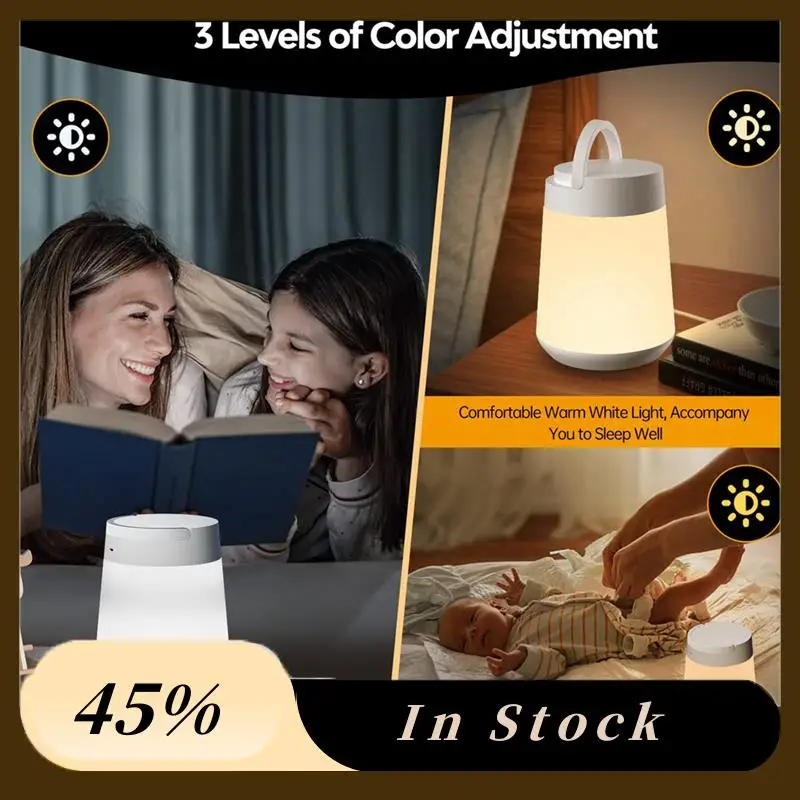 A60Z Top Night Light For Kids, LED Touch Sensor Baby Night Light For Breastfeeding And Sleep Aid, Stepless Dimming Nursery Lamp