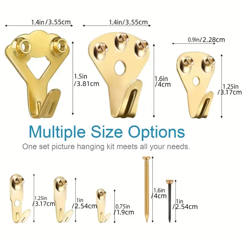 62pcs German Style Hooks, Metal Hardware Pendants, Picture Frames, Hooks, Hardware Accessories