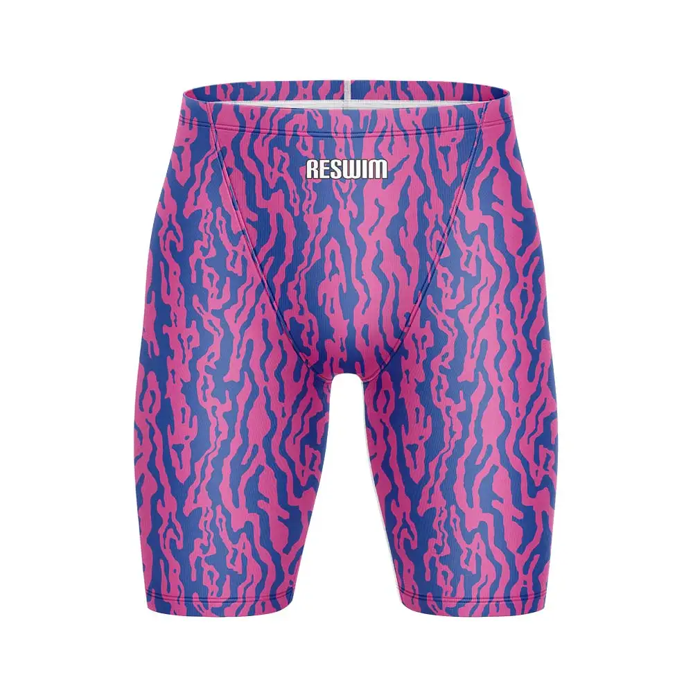 New Men's Swim Jammer Swimsuit Shorts Racing Trunks Endurance Athletic Swimwear 2025 Swimming Trunks Jammers Beach Tights Shorts