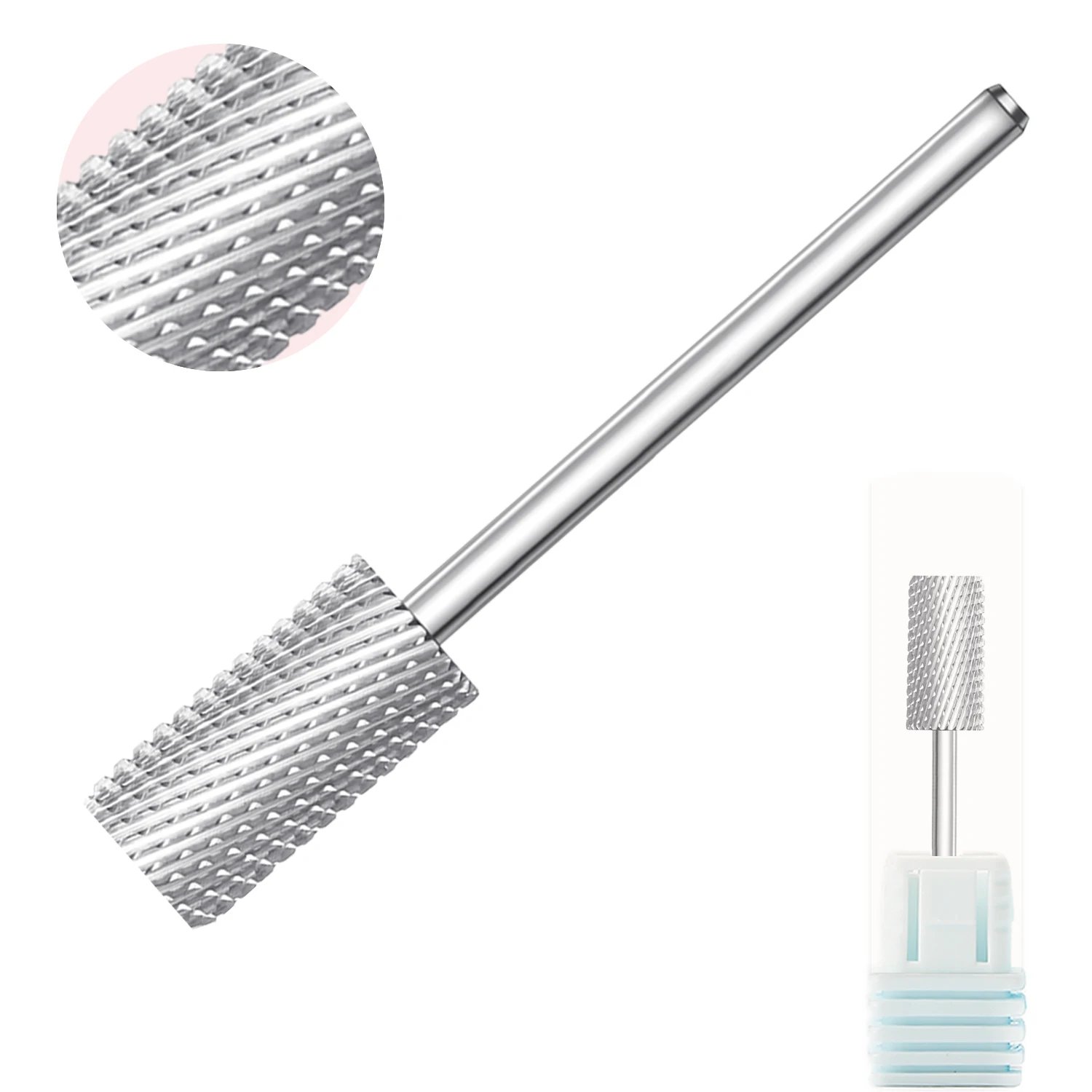 Kwaliteit 6.5Mm Diamant Grote Ronde Top Vat Originele Wolfraam Carbide Manicure Nail Bit Bestand Accessoires