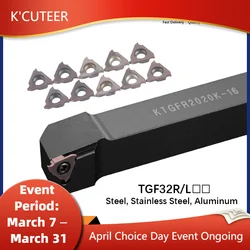 STGFR STGFR1212H16 CTGFR1616H16 CTGFR2525M16 CNC Tool Turning TGF32R/ L Insert External Groove Cutting Boring Bar Tool Holder