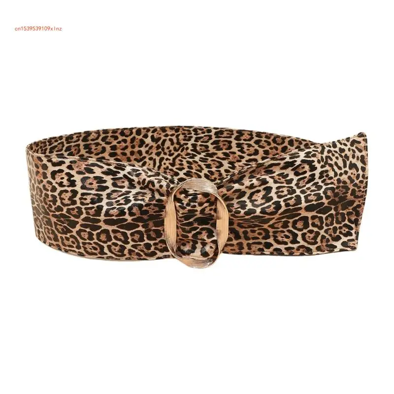 

Eye Catching Leopard Wide Belt Formal Party Decorative Belt Fashion Accessories