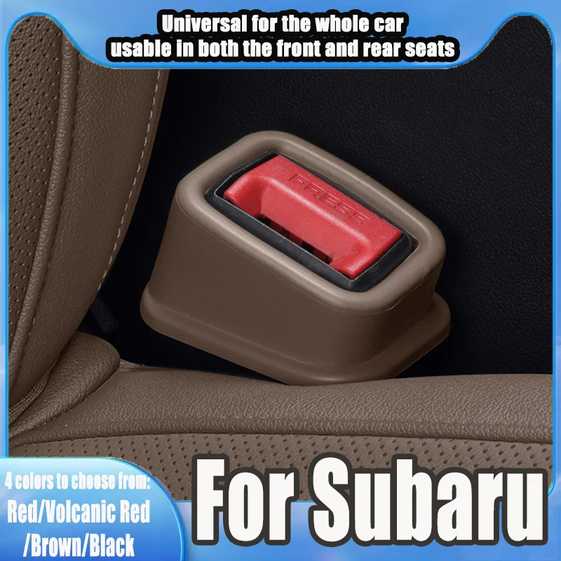 Car Seat Belt Buckle Stopper For Subaru Forester Outback Ascent BRZ Fits Both Front Rear Seats Practical Auto Interior Accessory