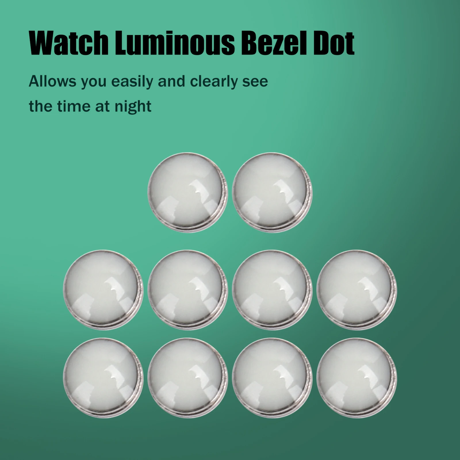 

10 упаковок, синий/зеленый светящийся универсальный циферблат с рамкой для часов, ночной обзор, точечный циферблат, модификация обслуживания часов, аксессуары для часовщика