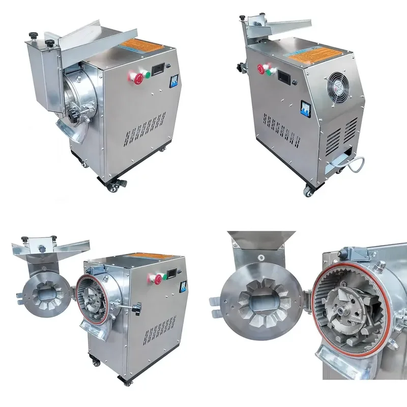 for Commercial Stainless Steel Industrial Electric Food Grinder Multifunctional Automatic Chili Corn Spice Pulverizer Flour
