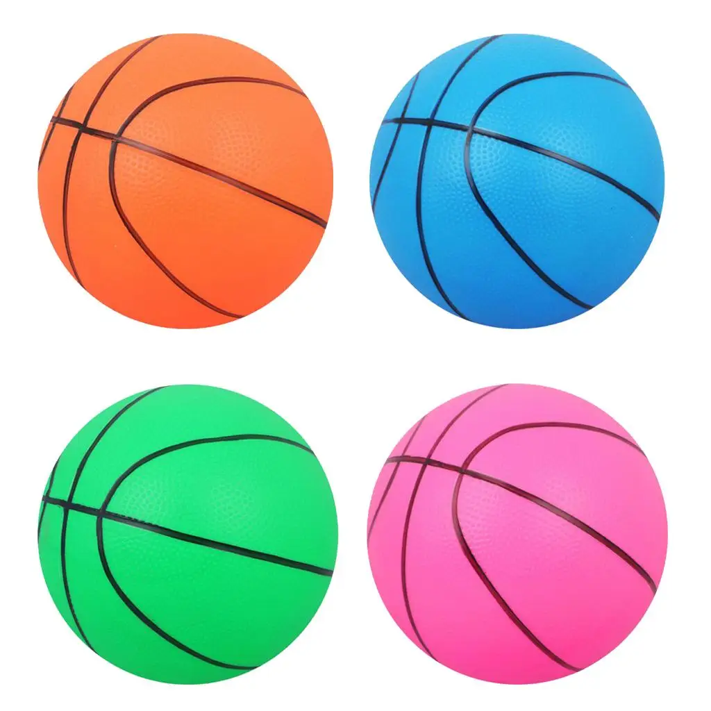 1pc 16cm Diameter Inflatable Basketball Kids Outdoors Toy Gift