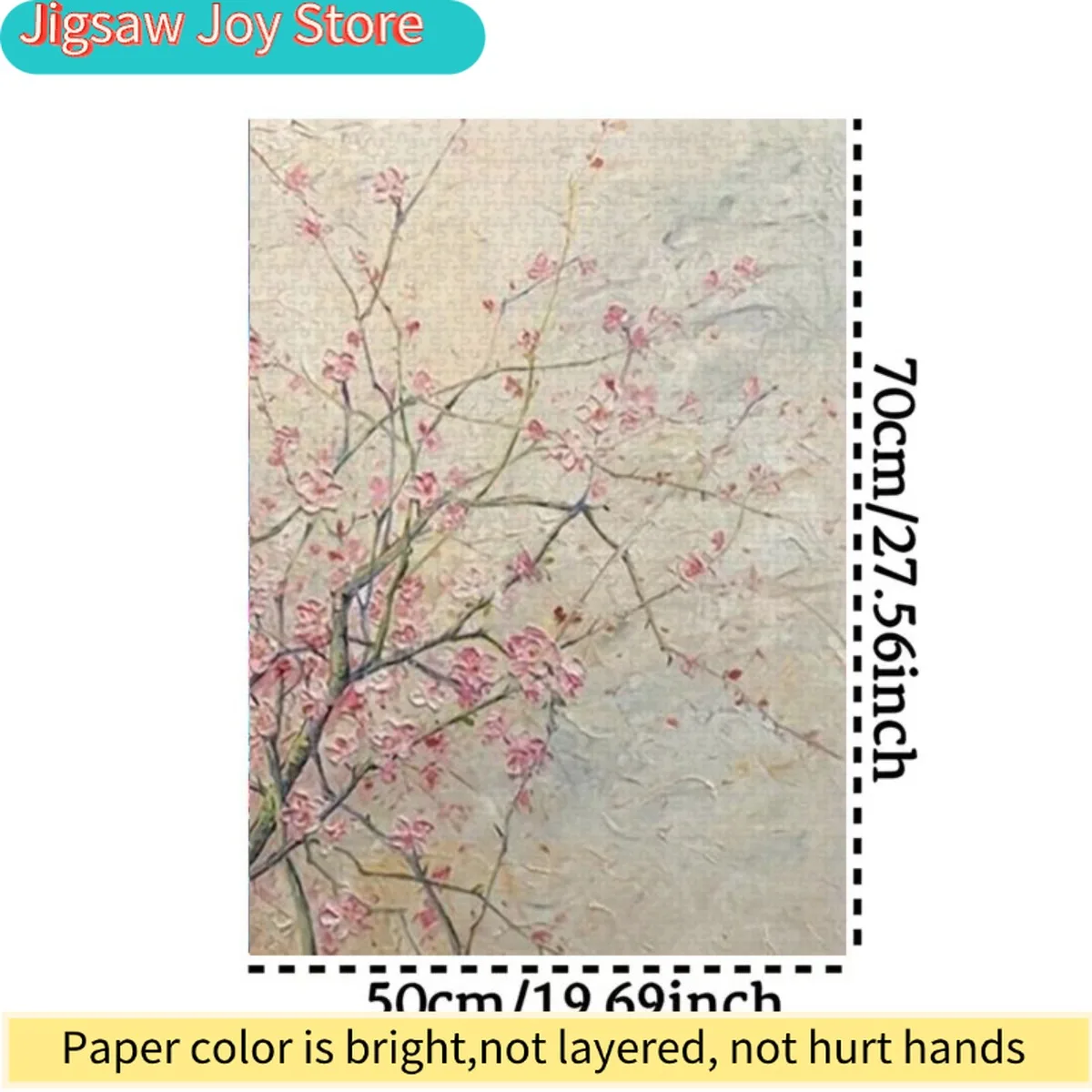 

Этот пазл из 1000 деталей с изображением вишневого цвета, выполненный в технике масляной живописи, изображает нежные розовые лепестки, распускающиеся на мягкой ветке.