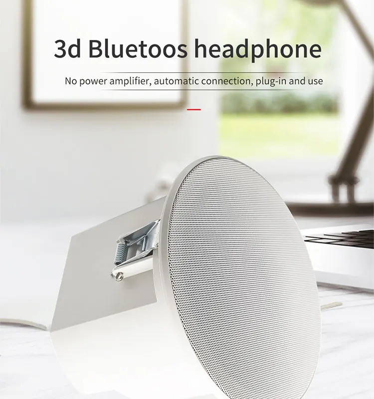 Built-in Amplifier Full Range Bluetooth Ceiling Speaker back cover Home Theater Background Music Good Quality S3D YINLEENCL