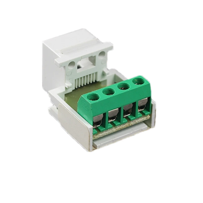 CAT3 RJ11 Wring Wire Keystone Telephone Modules 4 Lines Phone Jack Slot Plug Connector Insert For Telecom Wall Panel Faceplate