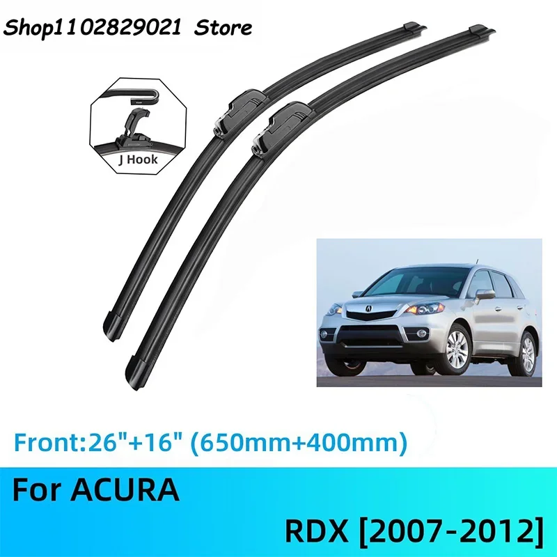 

For ACURA RDX Front Rear Wiper Blades Brushes Cutter Accessories J U Hook 2007-2012 2007 2008 2009 2010 2011 2012