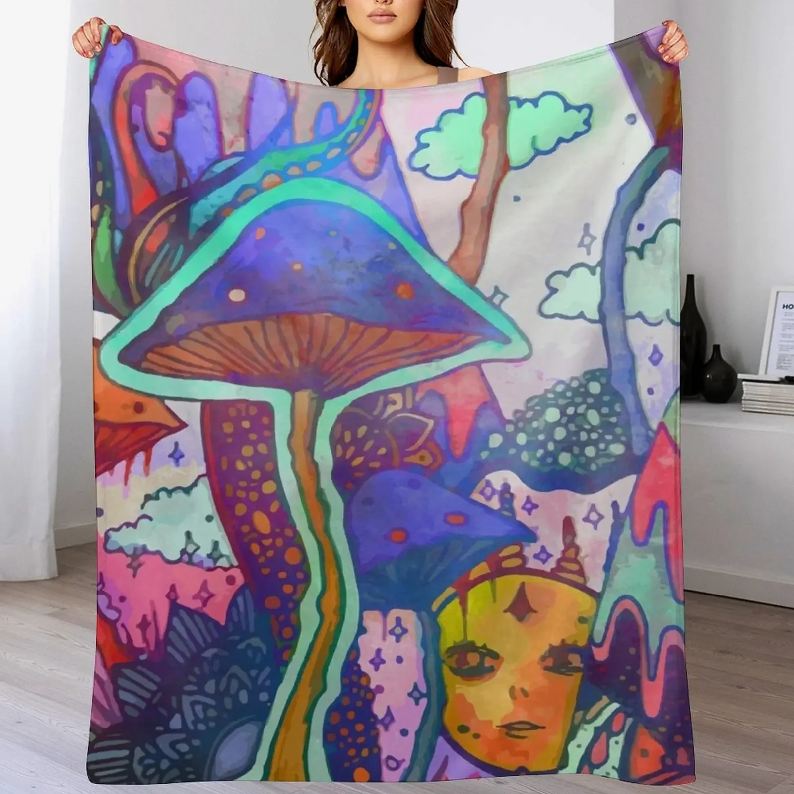 

New World of Dreams Throw Blanket Long Lasting Soft Plush Blanket for Daily Use