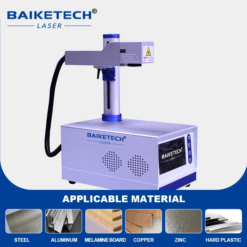 TH-450S 20W/30W Raycus Desktop Fiber Laser Marking Engraving Machine for Metal Stainless Steel Copper Aluminum Plastic