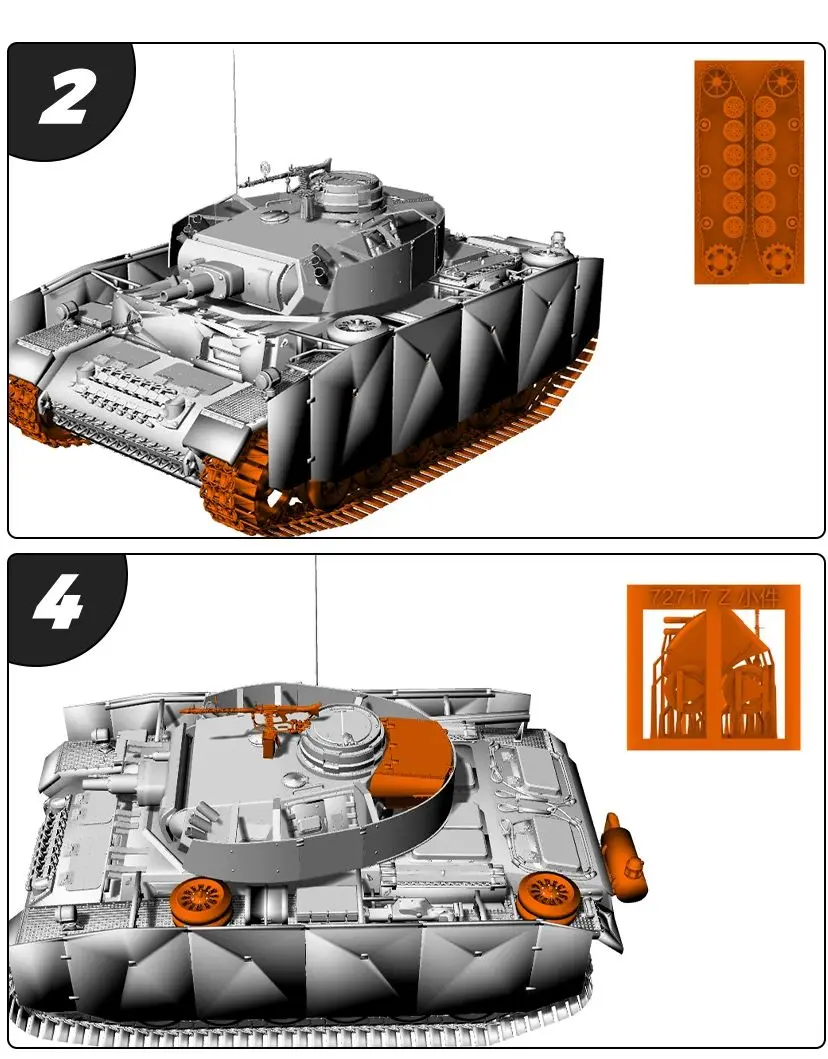 

Pz.Kpfw.III Ausf.N SSMODEL SS717 1/56 1/72 1/100 15mm WarGaming 28mm Military Model Kit
