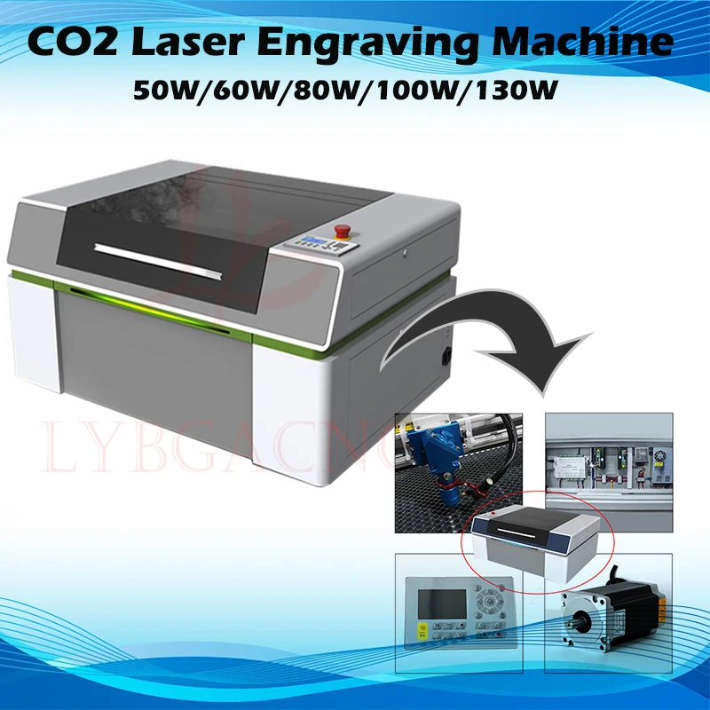 

CO2 Laser Engraving Cutting Machine 50W-130W Touch Screen Offline Working System RDC6445G Auto Focus