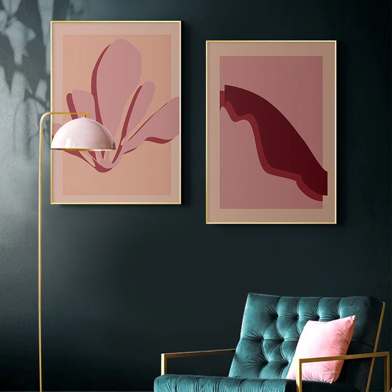 Matisse Style Posters and Prints Terra Abstract Art Canvas Painting Mid Century Flowers Wall Picture Home Decoration