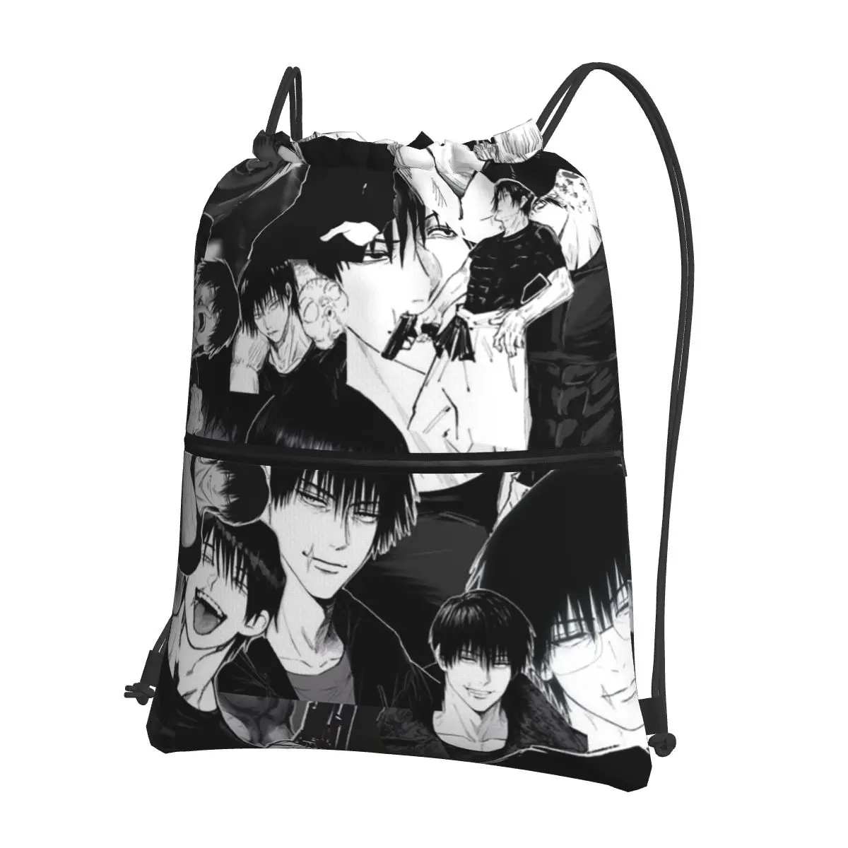 

T-Toji Fushiguros Manga Knife Backpacks Fashion Drawstring Bundle Pocket Storage Bag Book Bags for Travel Students