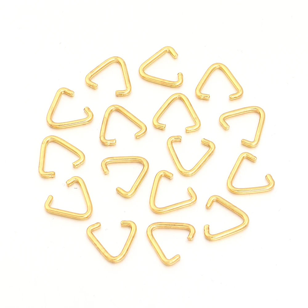 50-100pcs Triangle Open Rings for DIY Jewelry Making