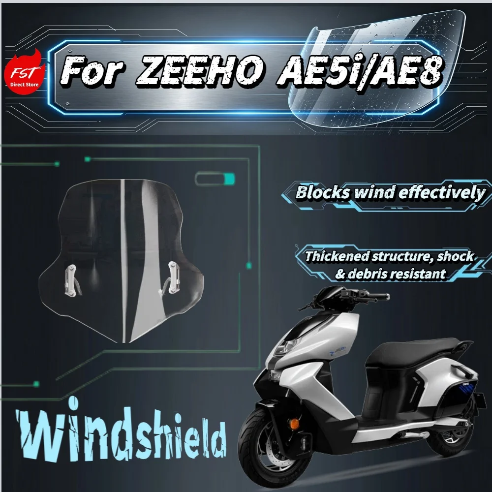 Fit ZEEHO AE5i AE8  High Clear Front Windshield Windscreen Electric Vehicle Parts