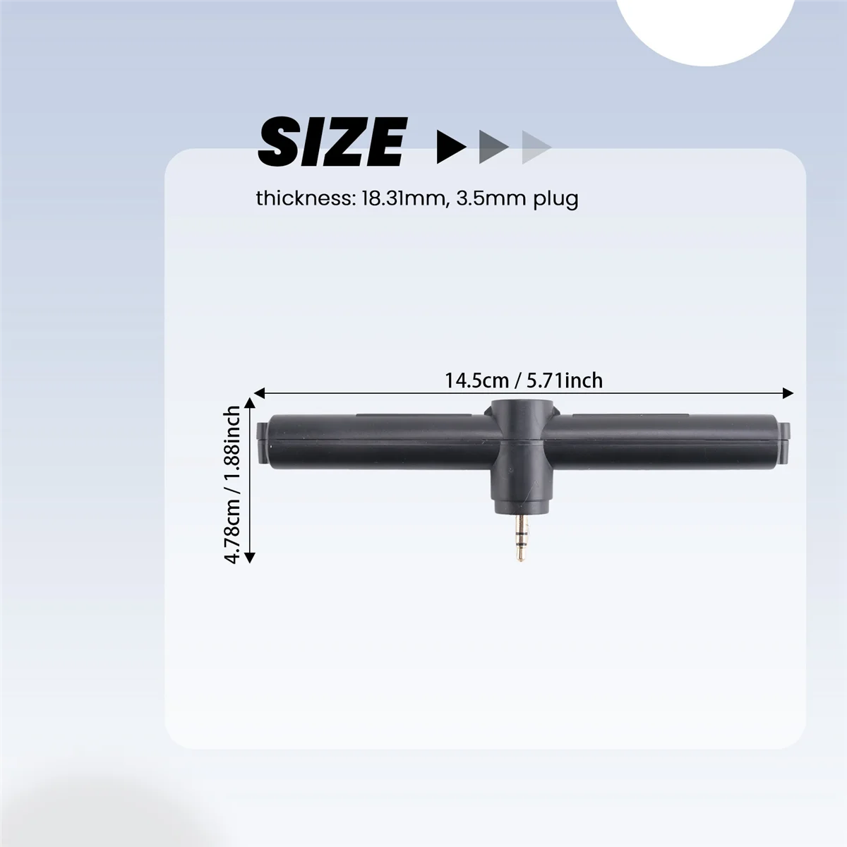 Medium Wave MW Antenna for HRD-C919 Radio with 3.5mm Connector T-Type Medium and Short Wave Antenna BH