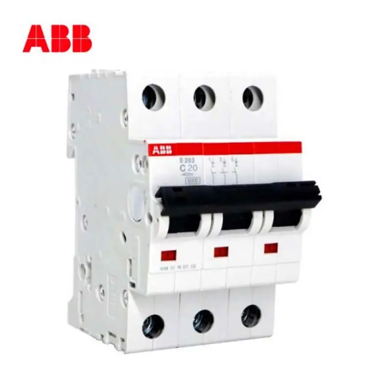 ABB Miniature Circuit Breaker S204  4P TYPE C 1A 2A 3A 4A 6A 10A 16A 20A 25A 32A 40A 50A 63A