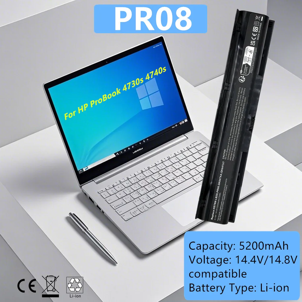 Laptop Battery For HP ProBook 4730s 4740s HSTNN-LB2S QK647UT HSTNN-I98C HSTNN-IB25 HSTNN-IB2S PR08