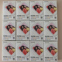 Fujifilm Instax Mini Film SPRINKLES Exposures Papers 10/30/50 Sheets Color Design for Fuji mini 12 Film Camera 11/40/9/8/7/70/90