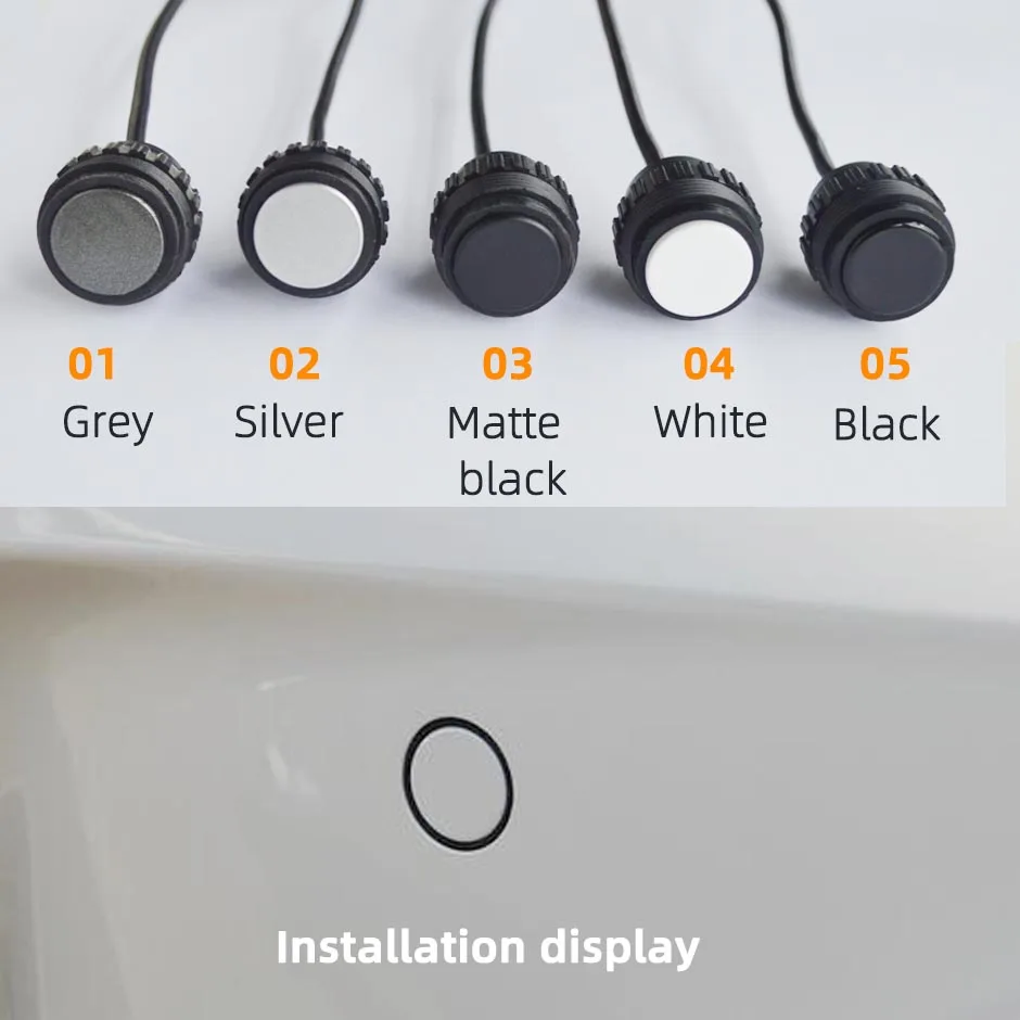 Embedded 8 Parktronic Original Plane for Bumper Adjustable Depth Parking Sensor To Assist Rear and Front Backup Radar System