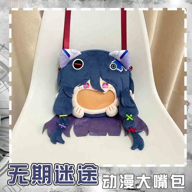 Game Path to Nowhere 000 Cosplay Plush Bag Laugh Face Transparent Itabag Lolita Women Girl Backpack Anime Crossbody Shoulder Bag