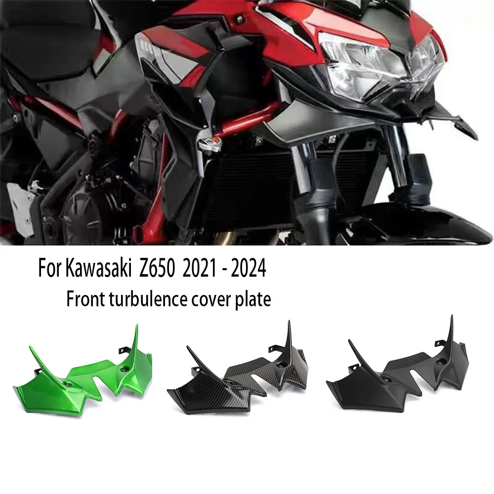 

For KAWASAKI Z650 z650 Z 650 2021 2022 2023 2024 Motorcycle Sport Downforce Naked Front Spoilers Aerodynamic Wing Deflector Kit