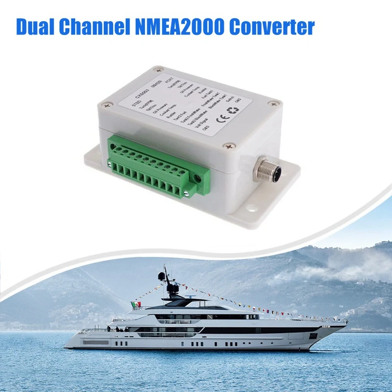 1 Piece Dual Channel NMEA2000 Converter Up To 18 Sensors Marine Boat Yacht CX5003