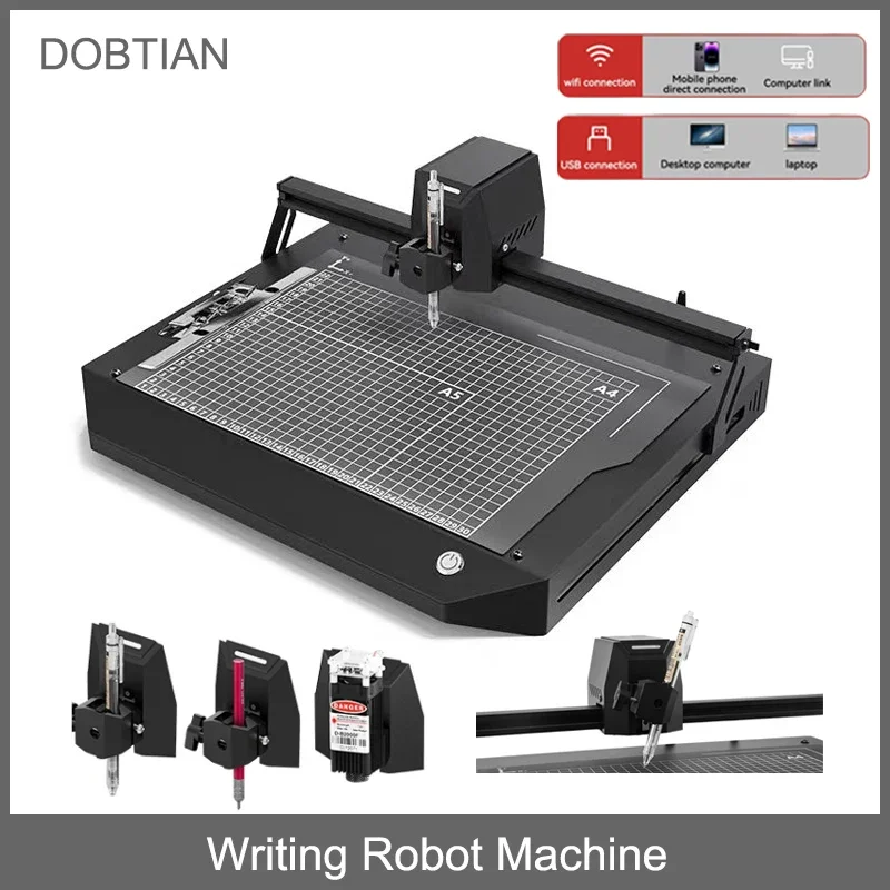 

DIY Pen Drawing Writing Robot Machine Lettering Pen Plotter Robot Cnclaser Engraving Machine Cutter Drawing Toy