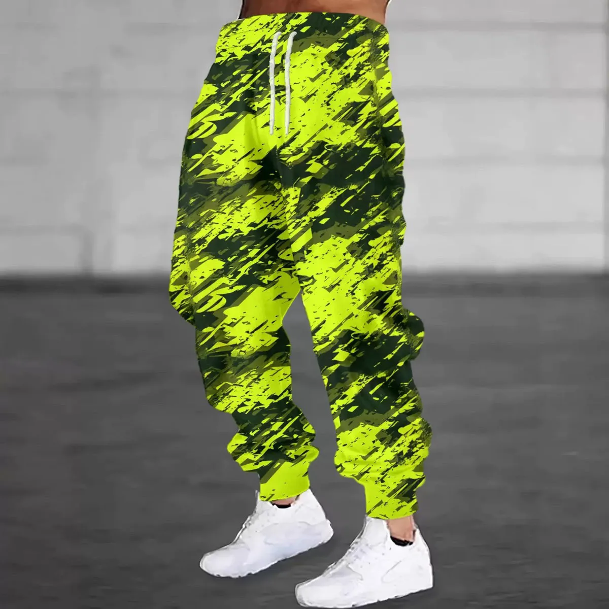 New  Spring and Autumn Hot Selling Fashionable Geometric 3D Printed Pants for Boys, Trendy Fashion Casual Pants