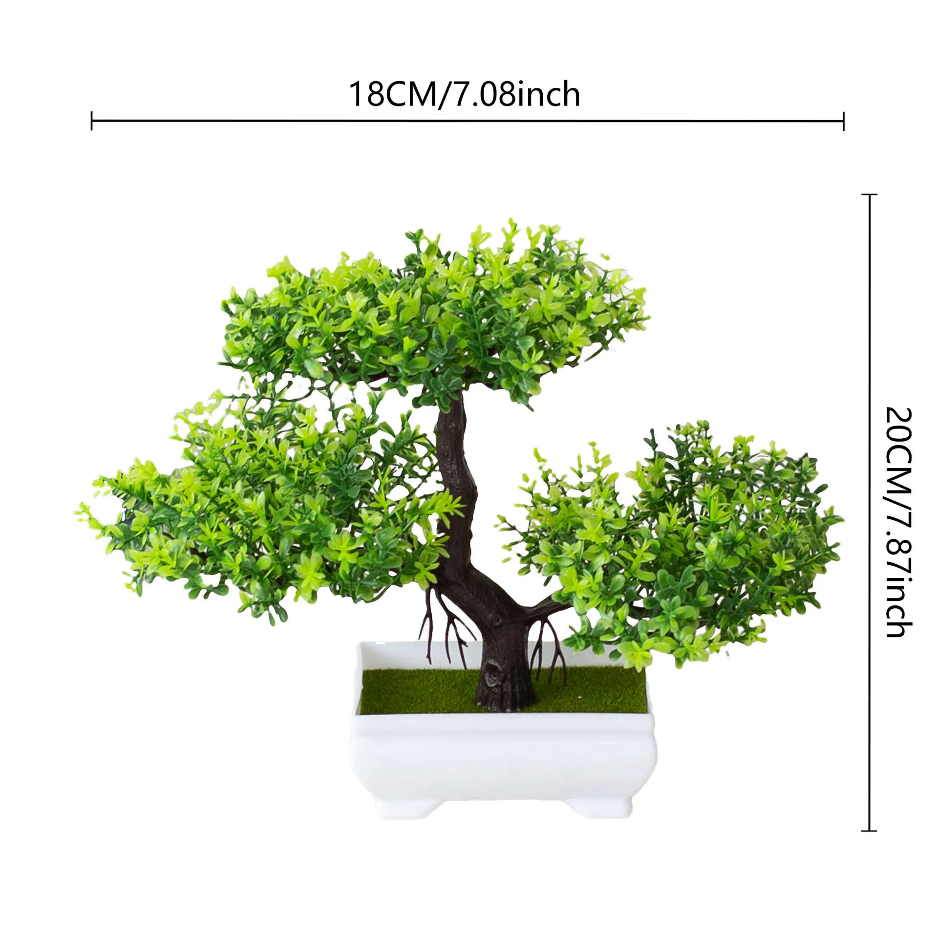 Künstliche Baumpflanzen, Bonsai, kleiner Baumpf, gefälschte Pflanze, Blumen, Topfornamente für Gartentisch, Zuhause, Zimmer, Schlafzimmer, Heimdekoration – Detail 3