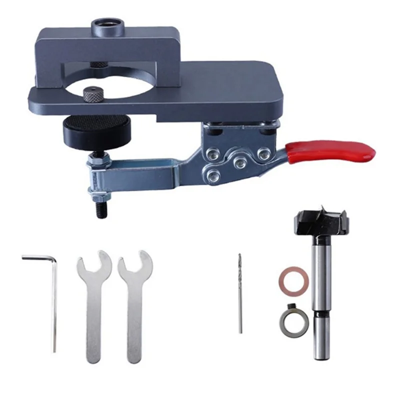 

AEE6-Woodworking 35Mm Hole Opener Hinge Hinge Locator Wood Work Hole Drilling Guide Locator