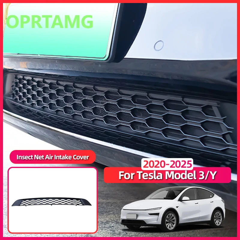 

Эмблемы для Tesla Model Y 3 2020-2025, защитная крышка от насекомых, встроенная водозащитная полоса, автомобильные аксессуары Mo