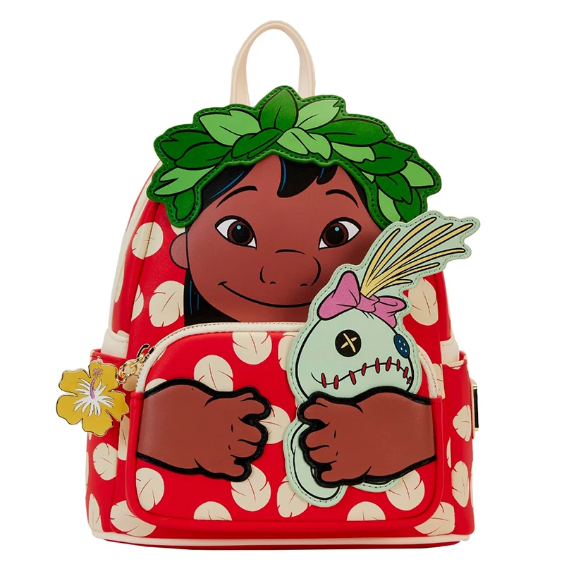 Disney Toy Story Damen-Schultertasche mit doppeltem Riemen, PU-Rucksack, hochwertige Cartoon-Freizeit-Schultasche für Kinder, Geschenk 5