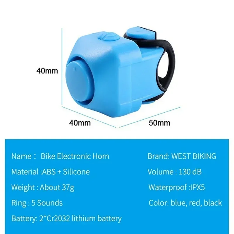 New Bicycle Bell Mini Horn Colorful Small Bell Bicycle Electric Horn Dead Flying Highway Electric Bell