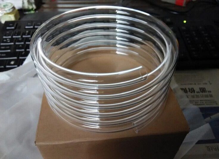 Clear spiral quartz tube for Muffle furnace and heater tube