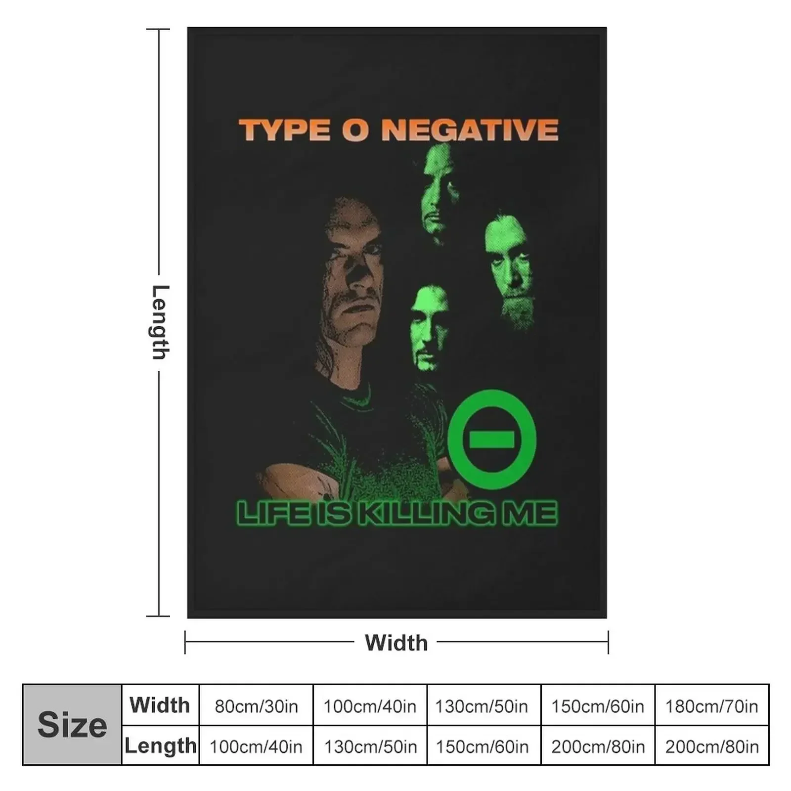 Type o negative Throw Blanket Furry Polar Picnic Tourist christmas gifts Soft Blankets