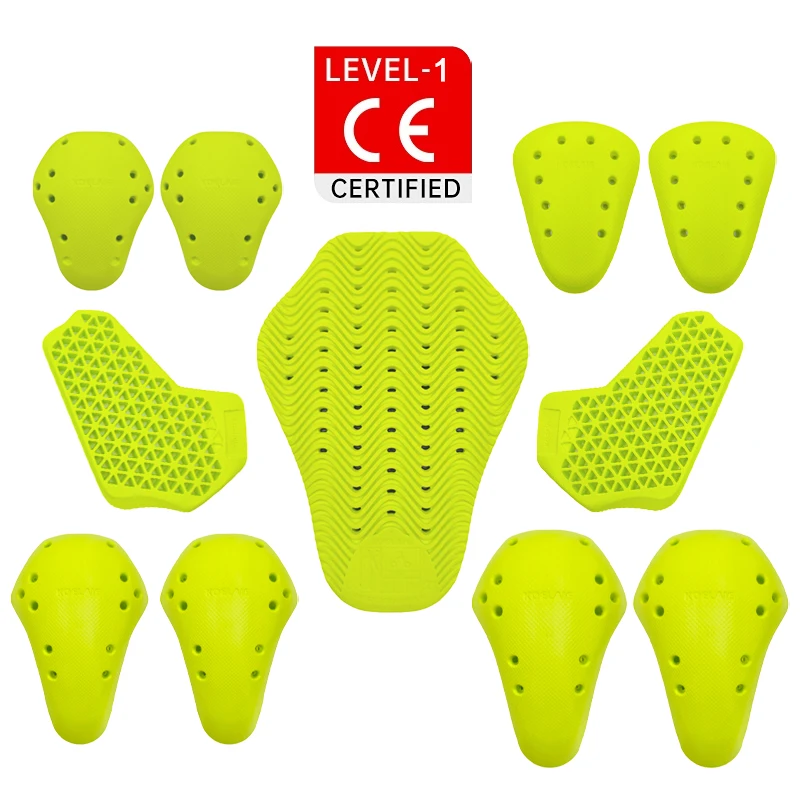 Motorcycle CE Protector Motorcycle Shoulder Elbow Back Protection Pad Racing Safety Insert Armor Back Protector Pad Equipment