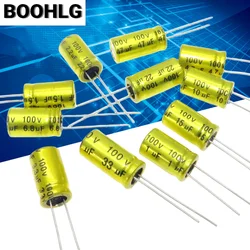 10pcs 100V NP Electrodeless Speaker Audio Capacitor Non Polarity Frequency 1UF 1.5UF 2.2UF 3.3UF 4.7UF Crossover Polypropylene