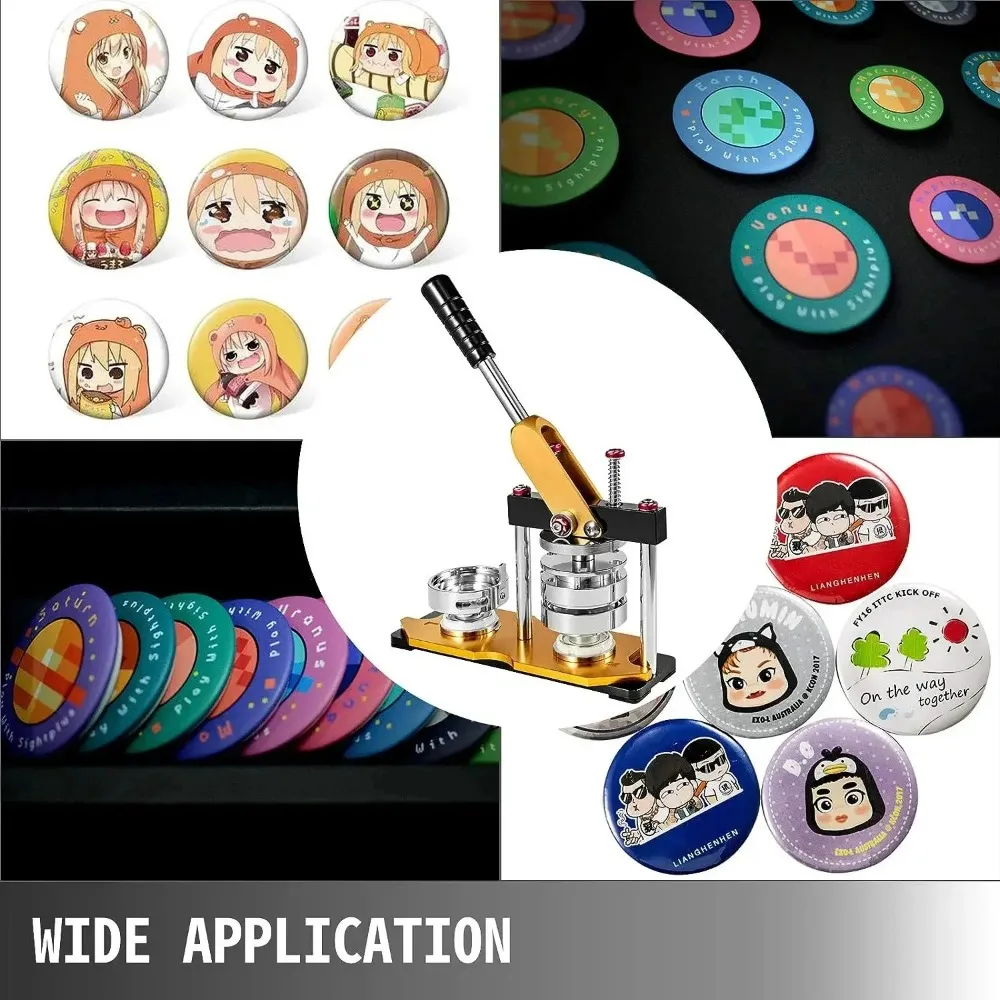 Badges Rotating Badge Machine Shaking Machine DIY Equipment Badge for Friends Children DIY Gifts,Button Maker Machine