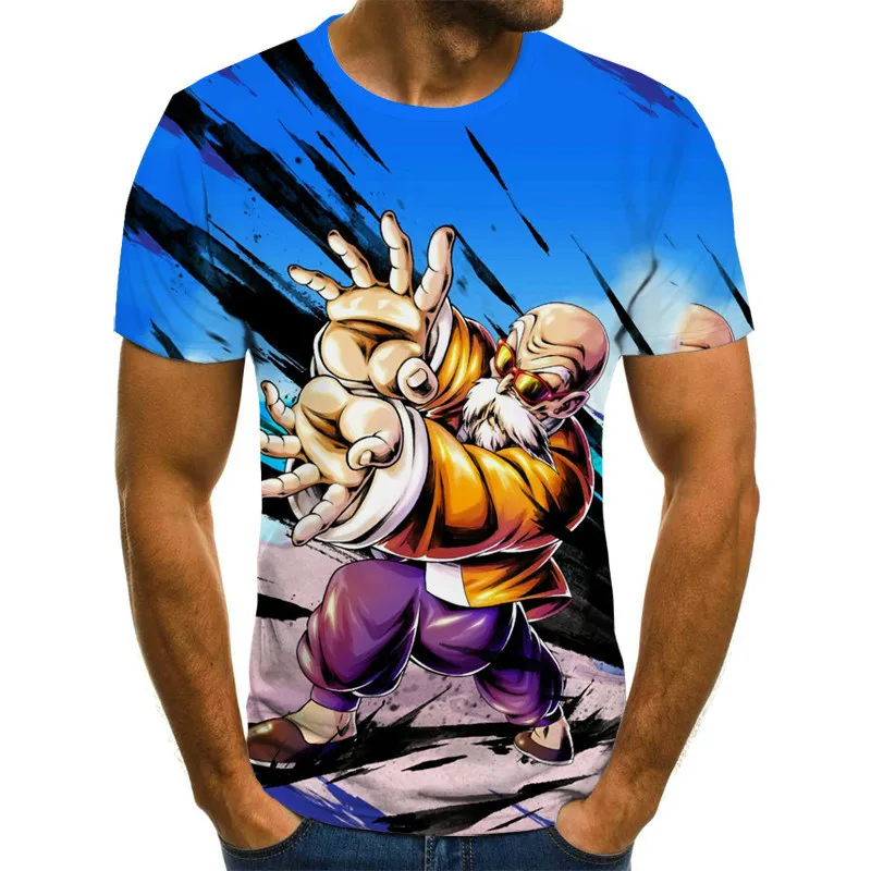 2026 Sommer Dragon Ball Retro Fitness T-Shirt Herren Oversize 3D-Druck Kurzarm Familien-Unisex Kinder-Sportshirt