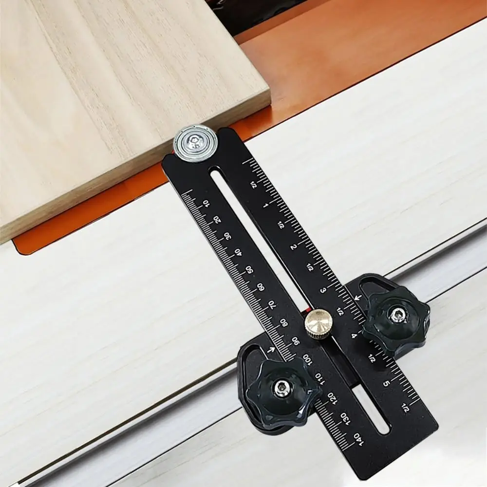 

With Roller Woodworking Thin Rip Jig Fast Cutting Precise Table Cutter Jig Guide Limit Position Aluminum Alloy